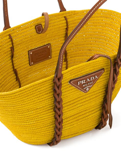 borse in paglia prada